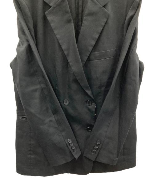 UNIQLO:C（ユニクロ:シー）UNIQLO:C (ユニクロ:シー) リネンジャケット プレミアムリネンジャケットリラックスフィット ブラック サイズ:M 未使用品の古着・服飾アイテム