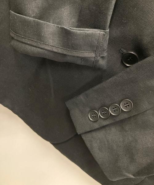 UNIQLO:C（ユニクロ:シー）UNIQLO:C (ユニクロ:シー) リネンジャケット プレミアムリネンジャケットリラックスフィット ブラック サイズ:M 未使用品の古着・服飾アイテム