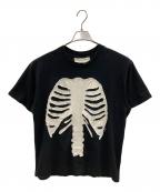 yutaka someyaユタカ ソメヤ）の古着「骨格Tシャツ」｜ブラック