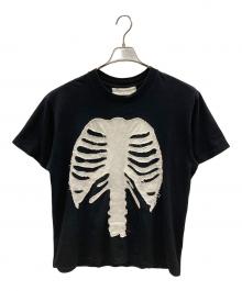 yutaka someya（ユタカ ソメヤ）の古着「骨格Tシャツ」｜ブラック