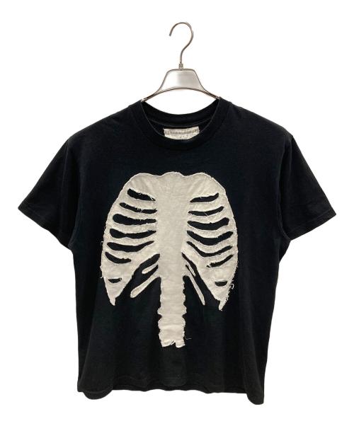 yutaka someya（ユタカ ソメヤ）yutaka someya (ユタカ ソメヤ) 骨格Tシャツ ブラック サイズ:実寸サイズにてご確認ください。の古着・服飾アイテム