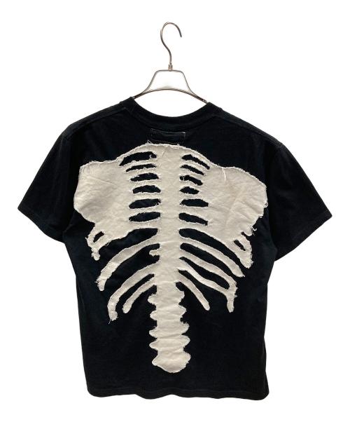 yutaka someya（ユタカ ソメヤ）yutaka someya (ユタカ ソメヤ) 骨格Tシャツ ブラック サイズ:実寸サイズにてご確認ください。の古着・服飾アイテム