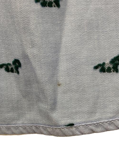 maison kitsune（メゾンキツネ）maison kitsune (メゾンキツネ) 長袖シャツ PROFILE FOX REGULAR SHIRT（プロフィール フォックス レギュラー シャツ） ブルー サイズ:XLの古着・服飾アイテム