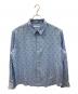 maison kitsune（メゾンキツネ）の古着「長袖シャツ PROFILE FOX REGULAR SHIRT（プロフィール フォックス レギュラー シャツ）」｜ブルー