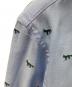 中古・古着 maison kitsune (メゾンキツネ) 長袖シャツ PROFILE FOX REGULAR SHIRT（プロフィール フォックス レギュラー シャツ） ブルー サイズ:XL：13000円