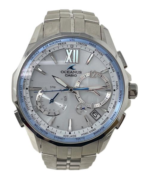 CASIO（カシオ）CASIO (カシオ) 腕時計 OCEANUS Manta（オシアナス マンタ） 電波ソーラー  ホワイト サイズ:実寸サイズにてご確認ください。の古着・服飾アイテム