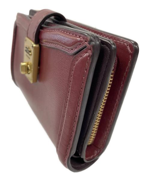 COACH（コーチ）COACH (コーチ) 財布 ハットンウォレット レッド サイズ:実寸サイズにてご確認ください。の古着・服飾アイテム