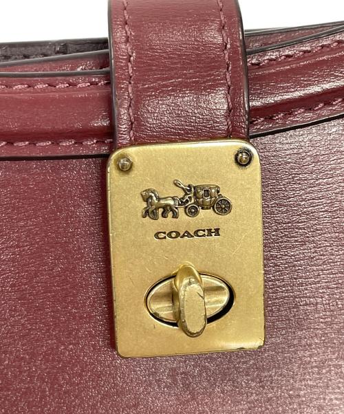 COACH（コーチ）COACH (コーチ) 財布 ハットンウォレット レッド サイズ:実寸サイズにてご確認ください。の古着・服飾アイテム
