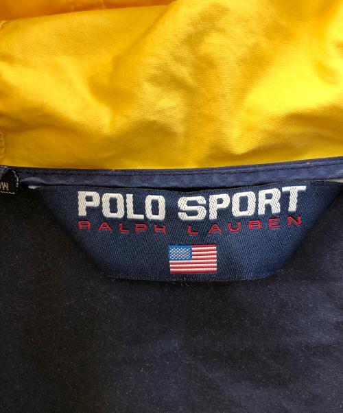 POLO SPORT（ポロスポーツ）POLO SPORT (ポロスポーツ) ナイロンジャケット ネイビー×イエロー サイズ:XLの古着・服飾アイテム