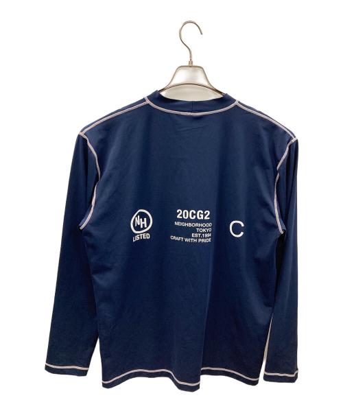 NEIGHBORHOOD（ネイバーフッド）NEIGHBORHOOD (ネイバーフッド) ロングスリーブカットソー RASH GUARD / E-CREW . LS（ラッシュ ガード イー クルー エルエス） ネイビー サイズ:XLの古着・服飾アイテム