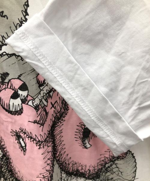 COMME des GARCONS SHIRT（コムデギャルソンシャツ）COMME des GARCONS SHIRT (コムデギャルソンシャツ) KAWS (カウズ) Tシャツ ホワイト サイズ:XLの古着・服飾アイテム