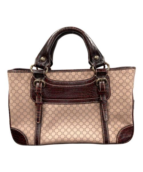 CELINE（セリーヌ）CELINE (セリーヌ) ハンドバッグ マカダム ブギーバッグ ブラウン サイズ:実寸サイズにてご確認ください。の古着・服飾アイテム