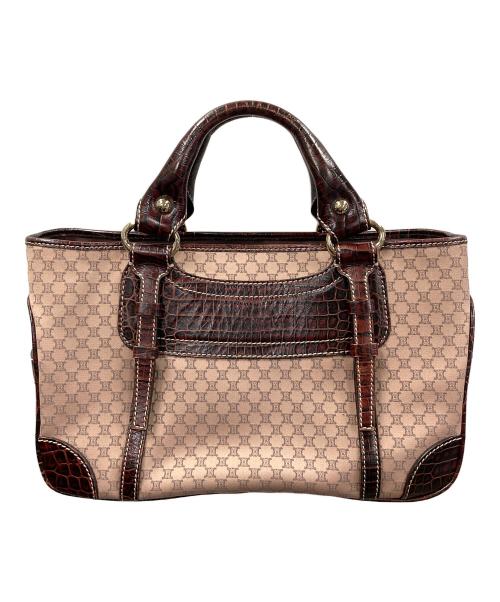 CELINE（セリーヌ）CELINE (セリーヌ) ハンドバッグ マカダム ブギーバッグ ブラウン サイズ:実寸サイズにてご確認ください。の古着・服飾アイテム
