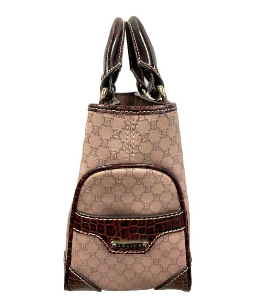CELINE（セリーヌ）CELINE (セリーヌ) ハンドバッグ マカダム ブギーバッグ ブラウン サイズ:実寸サイズにてご確認ください。の古着・服飾アイテム