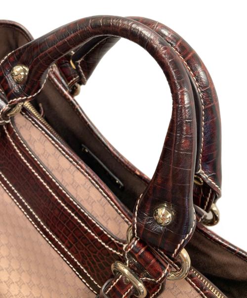 CELINE（セリーヌ）CELINE (セリーヌ) ハンドバッグ マカダム ブギーバッグ ブラウン サイズ:実寸サイズにてご確認ください。の古着・服飾アイテム