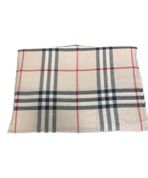 BURBERRY LONDON（バーバリーロンドン）BURBERRY LONDON (バーバリーロンドン) ジャイアントチェックスカーフ ベージュ サイズ:220×70㎝の古着・服飾アイテム