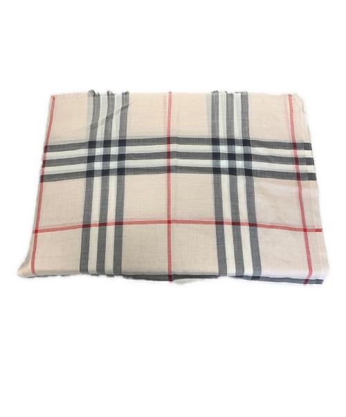 BURBERRY LONDON（バーバリーロンドン）BURBERRY LONDON (バーバリーロンドン) ジャイアントチェックスカーフ ベージュ サイズ:220×70㎝の古着・服飾アイテム