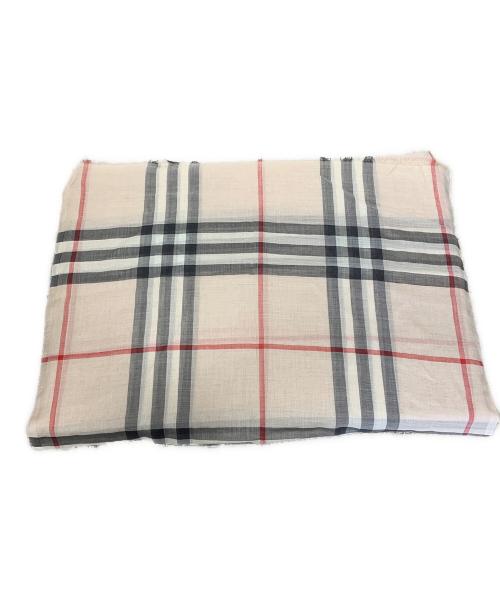 BURBERRY LONDON（バーバリーロンドン）BURBERRY LONDON (バーバリーロンドン) ジャイアントチェックスカーフ ベージュ サイズ:220×70㎝の古着・服飾アイテム