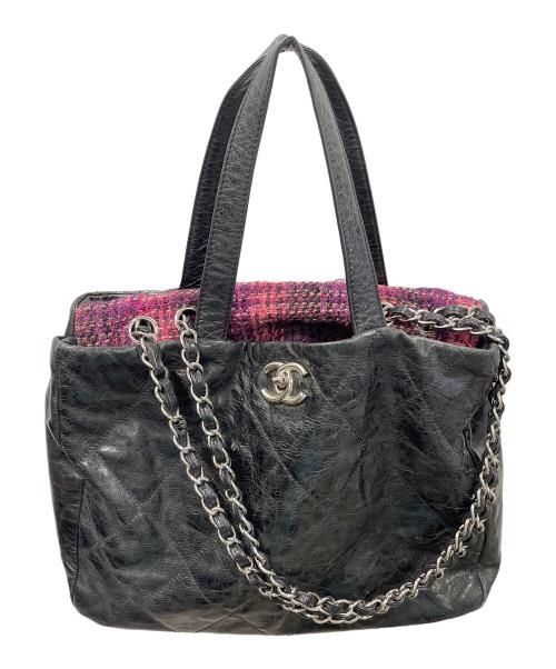 CHANEL（シャネル）CHANEL (シャネル) 2Wayチェーントートバッグ マトラッセ ポートベロー ブラック サイズ:実寸サイズにてご確認下さい。の古着・服飾アイテム