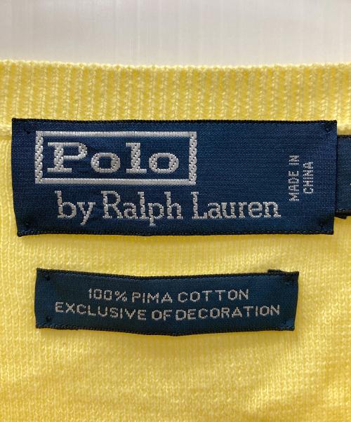 POLO RALPH LAUREN（ポロ・ラルフローレン）POLO RALPH LAUREN (ポロ・ラルフローレン) ニットベスト イエロー サイズ:Mの古着・服飾アイテム