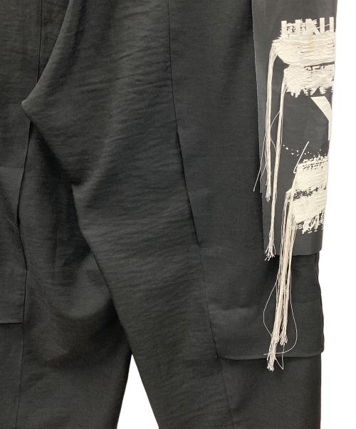 Y-3（ワイスリー）Y-3 (ワイスリー) ワイドパンツ M SP PUN PANTS（スポーツ ユニフォーム パッチ パンツ） ブラック サイズ:M/Mの古着・服飾アイテム