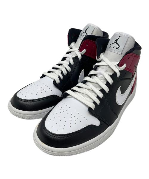 NIKE（ナイキ）NIKE (ナイキ) ハイカットスニーカー Women's Air Jordan 1 Mid（ウィメンズ エアジョーダン1 ミッド） ブラック×パープル サイズ:26.5㎝の古着・服飾アイテム