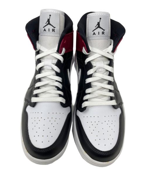 NIKE（ナイキ）NIKE (ナイキ) ハイカットスニーカー Women's Air Jordan 1 Mid（ウィメンズ エアジョーダン1 ミッド） ブラック×パープル サイズ:26.5㎝の古着・服飾アイテム