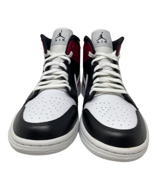NIKE（ナイキ）NIKE (ナイキ) ハイカットスニーカー Women's Air Jordan 1 Mid（ウィメンズ エアジョーダン1 ミッド） ブラック×パープル サイズ:26.5㎝の古着・服飾アイテム