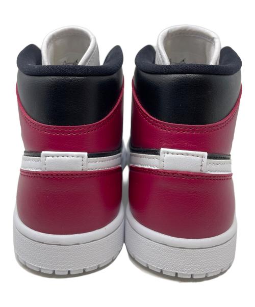 NIKE（ナイキ）NIKE (ナイキ) ハイカットスニーカー Women's Air Jordan 1 Mid（ウィメンズ エアジョーダン1 ミッド） ブラック×パープル サイズ:26.5㎝の古着・服飾アイテム