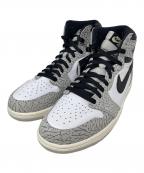 NIKEナイキ）の古着「ハイカットスニーカー Air Jordan 1 High OG（エアジョーダン1 ハイ OG）」｜ホワイト×グレー