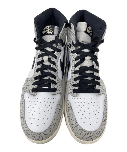 NIKE（ナイキ）NIKE (ナイキ) ハイカットスニーカー Air Jordan 1 High OG（エアジョーダン1 ハイ OG） ホワイト×グレー サイズ:28cm 未使用品の古着・服飾アイテム