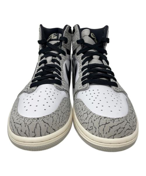 NIKE（ナイキ）NIKE (ナイキ) ハイカットスニーカー Air Jordan 1 High OG（エアジョーダン1 ハイ OG） ホワイト×グレー サイズ:28cm 未使用品の古着・服飾アイテム