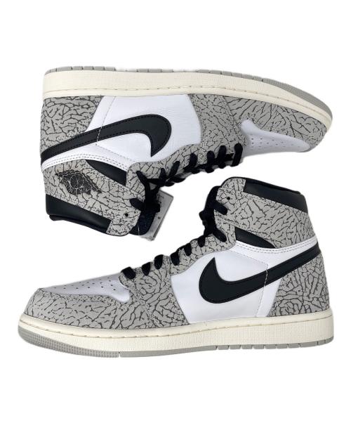 NIKE（ナイキ）NIKE (ナイキ) ハイカットスニーカー Air Jordan 1 High OG（エアジョーダン1 ハイ OG） ホワイト×グレー サイズ:28cm 未使用品の古着・服飾アイテム