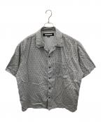 NEIGHBORHOODネイバーフッド）の古着「アロハシャツ MONOGRAM PATTERN HAWAIIAN SHIRT（モノグラム パターン ハワイアン シャツ）」｜グレー