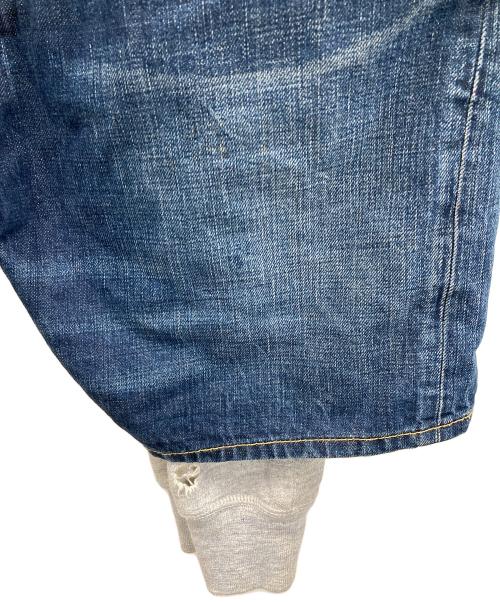 DSQUARED2（ディースクエアード）DSQUARED2 (ディースクエアード) レイヤード仕様 ハーフパンツ ブルー×レッド サイズ:44の古着・服飾アイテム
