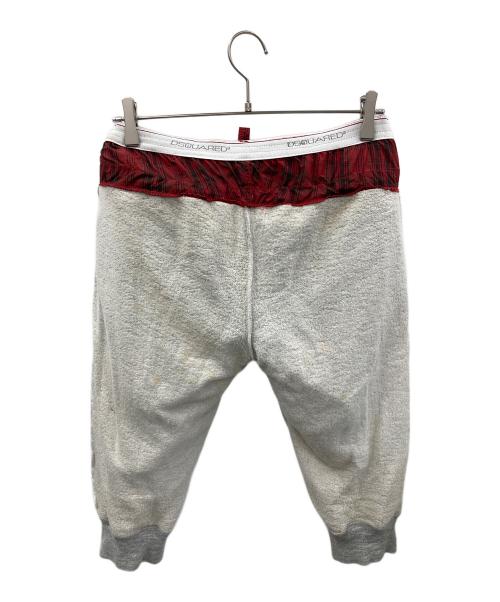 DSQUARED2（ディースクエアード）DSQUARED2 (ディースクエアード) レイヤード仕様 ハーフパンツ ブルー×レッド サイズ:44の古着・服飾アイテム
