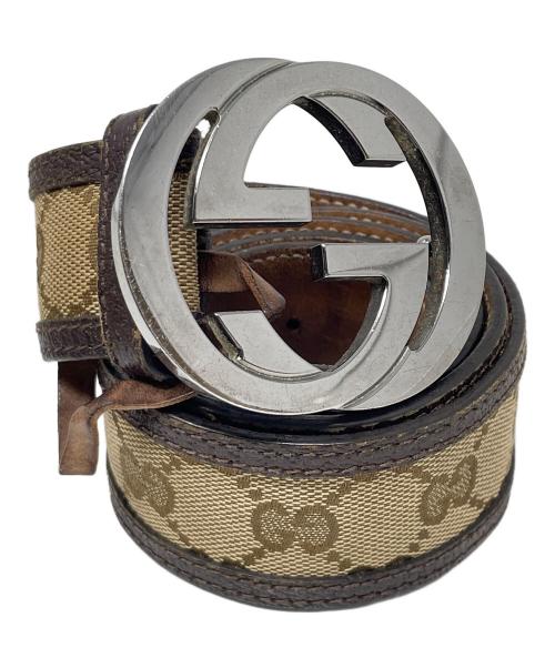 GUCCI（グッチ）GUCCI (グッチ) レザーベルト サイズ:実寸サイズにてご確認ください。の古着・服飾アイテム