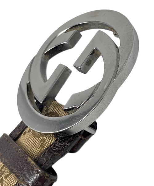 GUCCI（グッチ）GUCCI (グッチ) レザーベルト サイズ:実寸サイズにてご確認ください。の古着・服飾アイテム