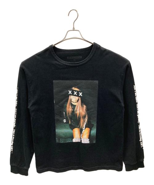 GOD SELECTION XXX（ゴッド セレクション トリプルエックス）GOD SELECTION XXX (ゴッド セレクション トリプルエックス) プリントTシャツ ブラック サイズ:XLの古着・服飾アイテム