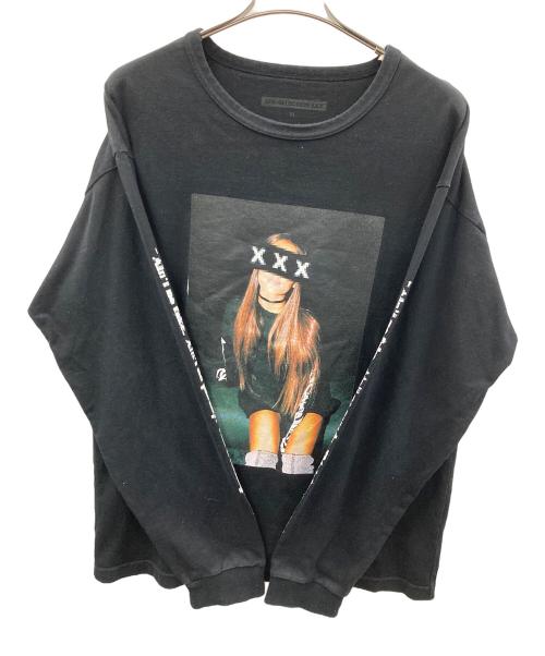 GOD SELECTION XXX（ゴッド セレクション トリプルエックス）GOD SELECTION XXX (ゴッド セレクション トリプルエックス) プリントTシャツ ブラック サイズ:XLの古着・服飾アイテム