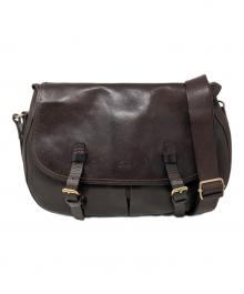 IL RICCIO（イル リッチオ）の古着「レザーバッグ」｜ダークブラウン