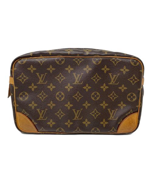 LOUIS VUITTON（ルイ ヴィトン）LOUIS VUITTON (ルイ ヴィトン) クラッチバッグ モノグラム コンピエーニュ28 ブラウン サイズ:実寸サイズにてご確認ください。の古着・服飾アイテム