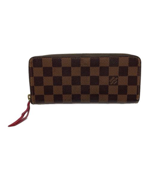 LOUIS VUITTON（ルイ ヴィトン）LOUIS VUITTON (ルイ ヴィトン) 長財布 ポルトフォイユ・クレマンス ダミエ ブラウン×ブラック サイズ:実寸サイズにてご確認ください。の古着・服飾アイテム