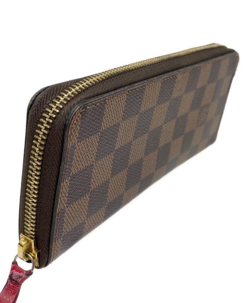 LOUIS VUITTON（ルイ ヴィトン）LOUIS VUITTON (ルイ ヴィトン) 長財布 ポルトフォイユ・クレマンス ダミエ ブラウン×ブラック サイズ:実寸サイズにてご確認ください。の古着・服飾アイテム