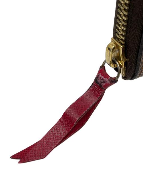 LOUIS VUITTON（ルイ ヴィトン）LOUIS VUITTON (ルイ ヴィトン) 長財布 ポルトフォイユ・クレマンス ダミエ ブラウン×ブラック サイズ:実寸サイズにてご確認ください。の古着・服飾アイテム