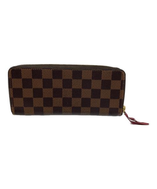 LOUIS VUITTON（ルイ ヴィトン）LOUIS VUITTON (ルイ ヴィトン) 長財布 ポルトフォイユ・クレマンス ダミエ ブラウン×ブラック サイズ:実寸サイズにてご確認ください。の古着・服飾アイテム