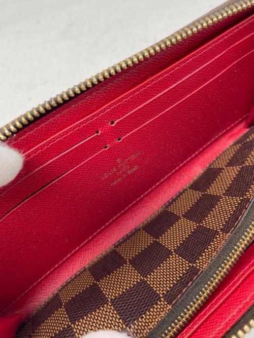 LOUIS VUITTON（ルイ ヴィトン）LOUIS VUITTON (ルイ ヴィトン) 長財布 ポルトフォイユ・クレマンス ダミエ ブラウン×ブラック サイズ:実寸サイズにてご確認ください。の古着・服飾アイテム