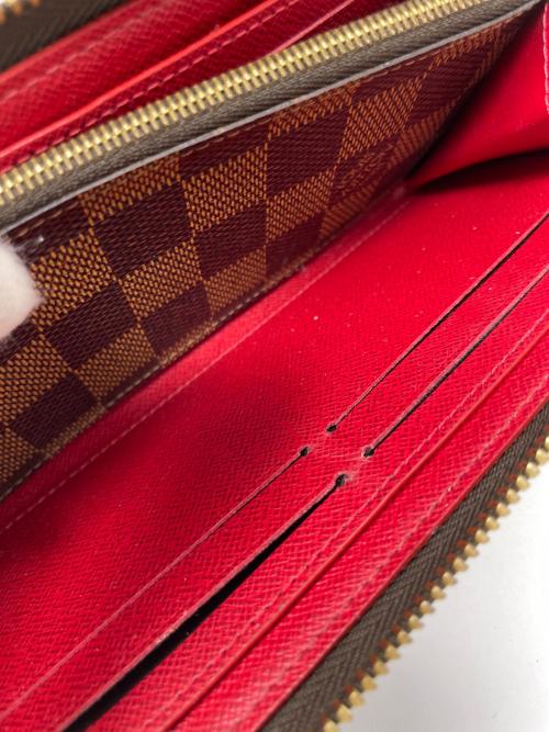 LOUIS VUITTON（ルイ ヴィトン）LOUIS VUITTON (ルイ ヴィトン) 長財布 ポルトフォイユ・クレマンス ダミエ ブラウン×ブラック サイズ:実寸サイズにてご確認ください。の古着・服飾アイテム