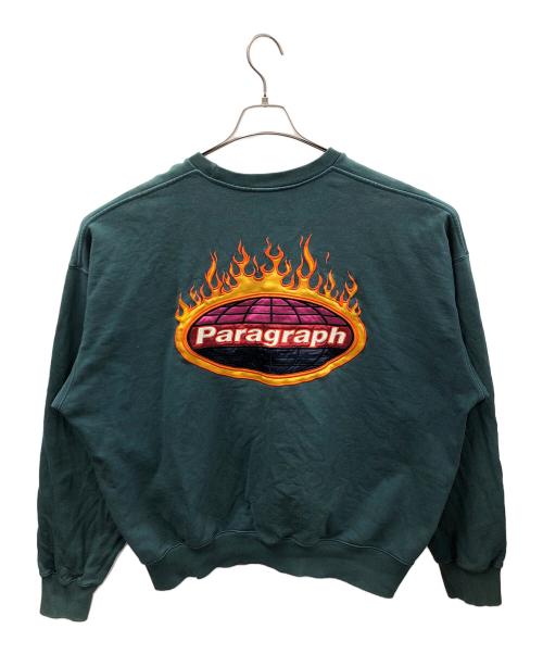 paragraph（パラグラフ）paragraph (パラグラフ) スウェット グリーン サイズ:2の古着・服飾アイテム