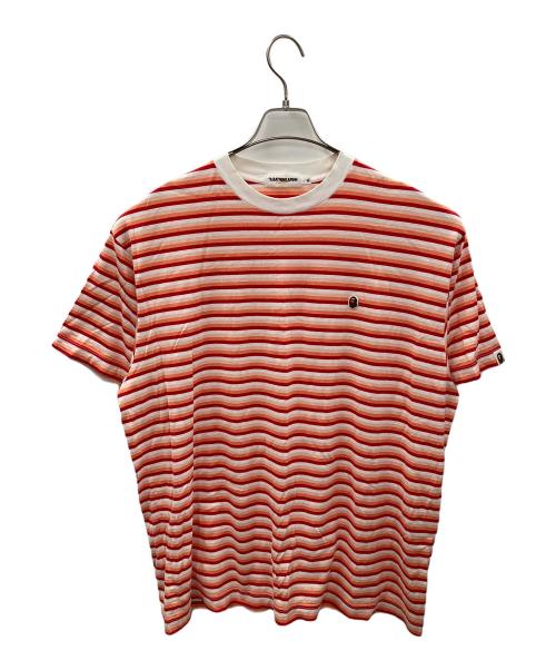 A BATHING APE（アベイシングエイプ）A BATHING APE (アベイシングエイプ) 半袖シャツ レッド サイズ:XLの古着・服飾アイテム